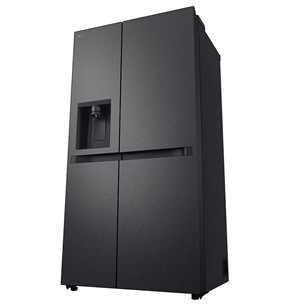 LG, Water & Ice Dispenser, 641 l, aukštis 179 cm, juodas - SBS šaldytuvas