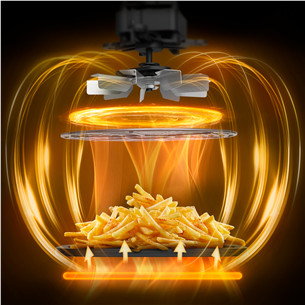 Tefal Easy Fry XL Surface, 2200 W, 4 L, tamsiai pilka - Karšto oro gruzdintuvė