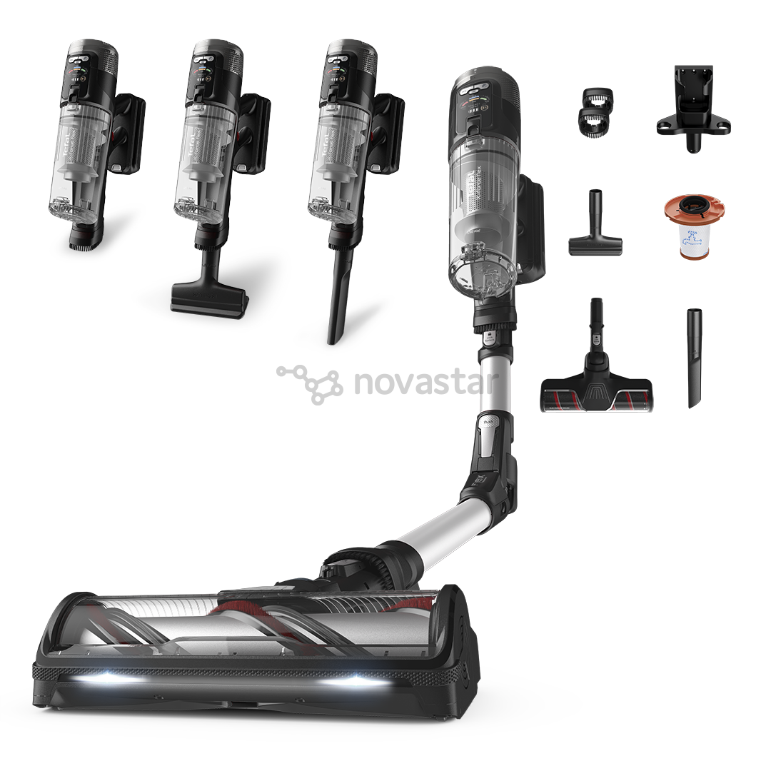 Tefal X-Force Flex 13.60 Complete, Allergy model, pilkas/juodas - Belaidis dulkių siurblys