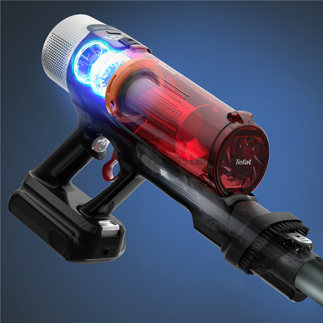 Tefal X-Force Flex 9.60 Complete, raudonas/pilkas - Belaidis dulkių siurblys