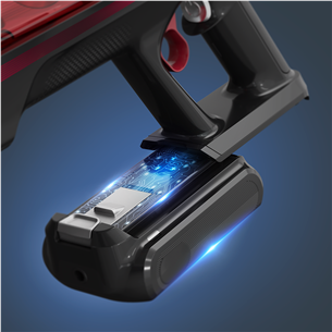 Tefal X-Force Flex 9.60 Complete, raudonas/pilkas - Belaidis dulkių siurblys