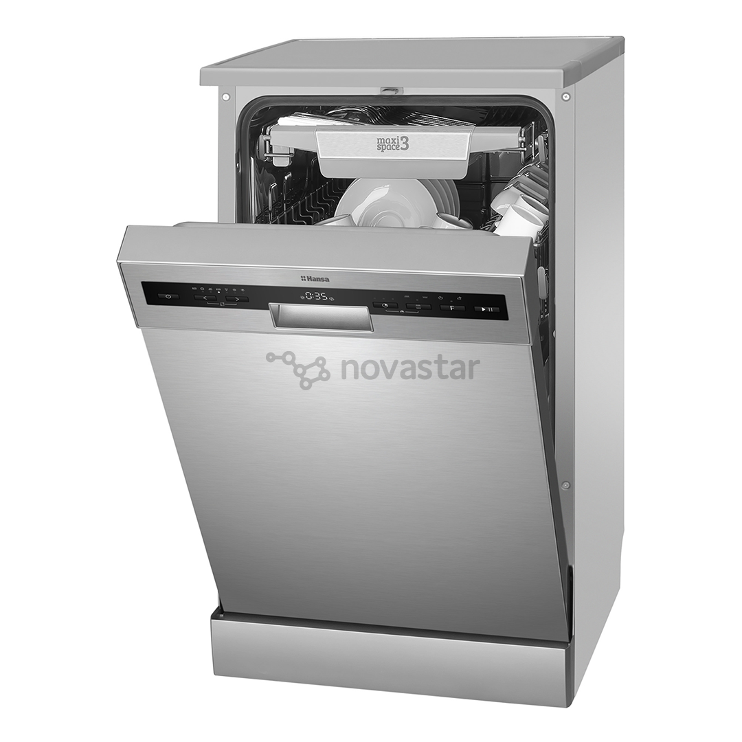 Hansa, 10 komplektų talpa, plotis 44,8 cm, nerūdijančio plieno - Indaplovė