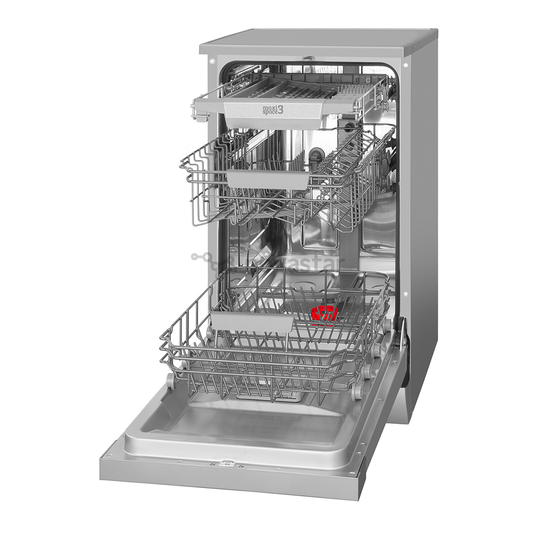 Hansa, 10 комплектов посуды, ширина 44,8 см, нерж. сталь - Отдельностоящая посудомоечная машина
