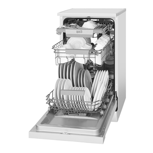 Hansa, 10 komplektų talpa, plotis 44,8 cm, balta - Indaplovė