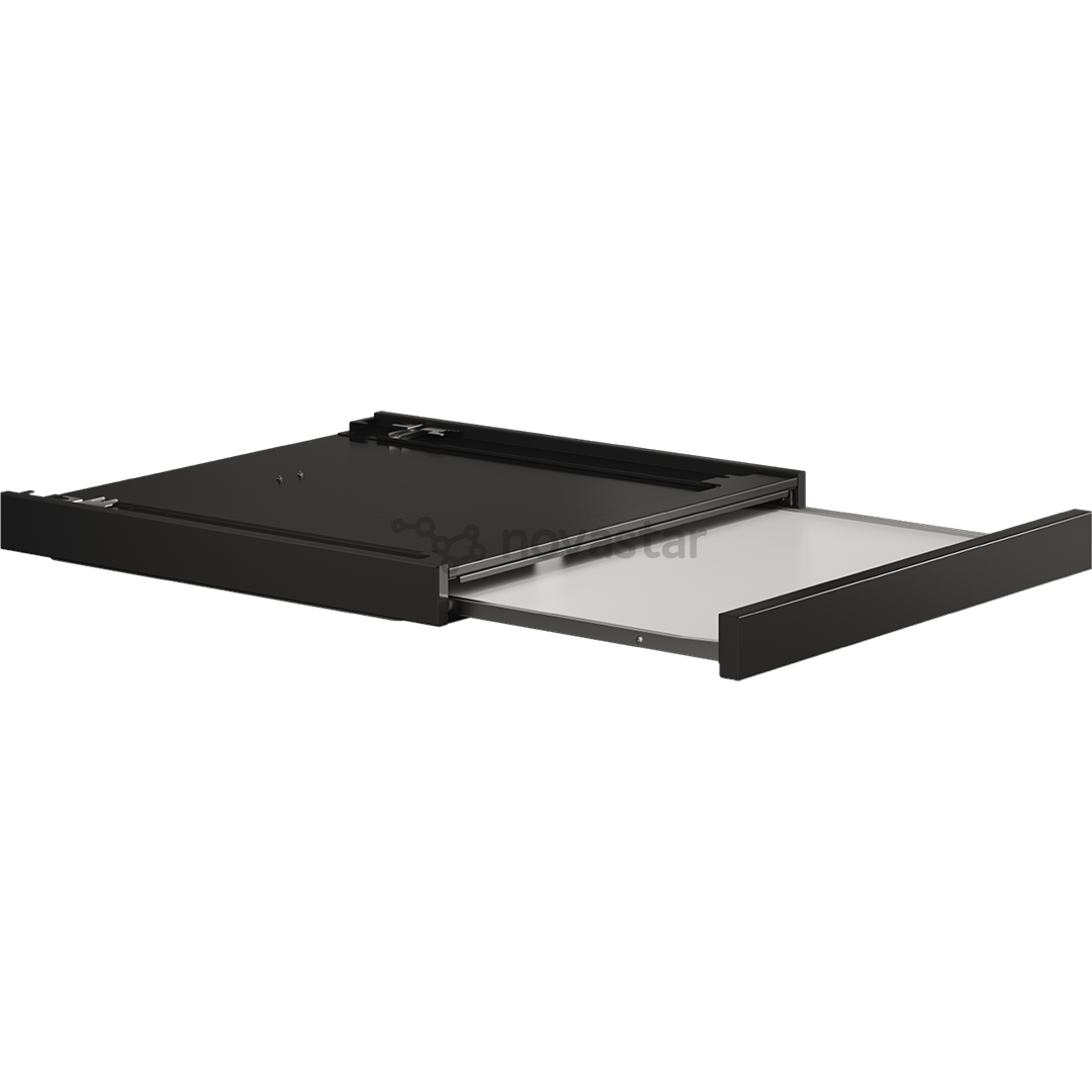 Asko, black - Stacking kit with pull-out shelf