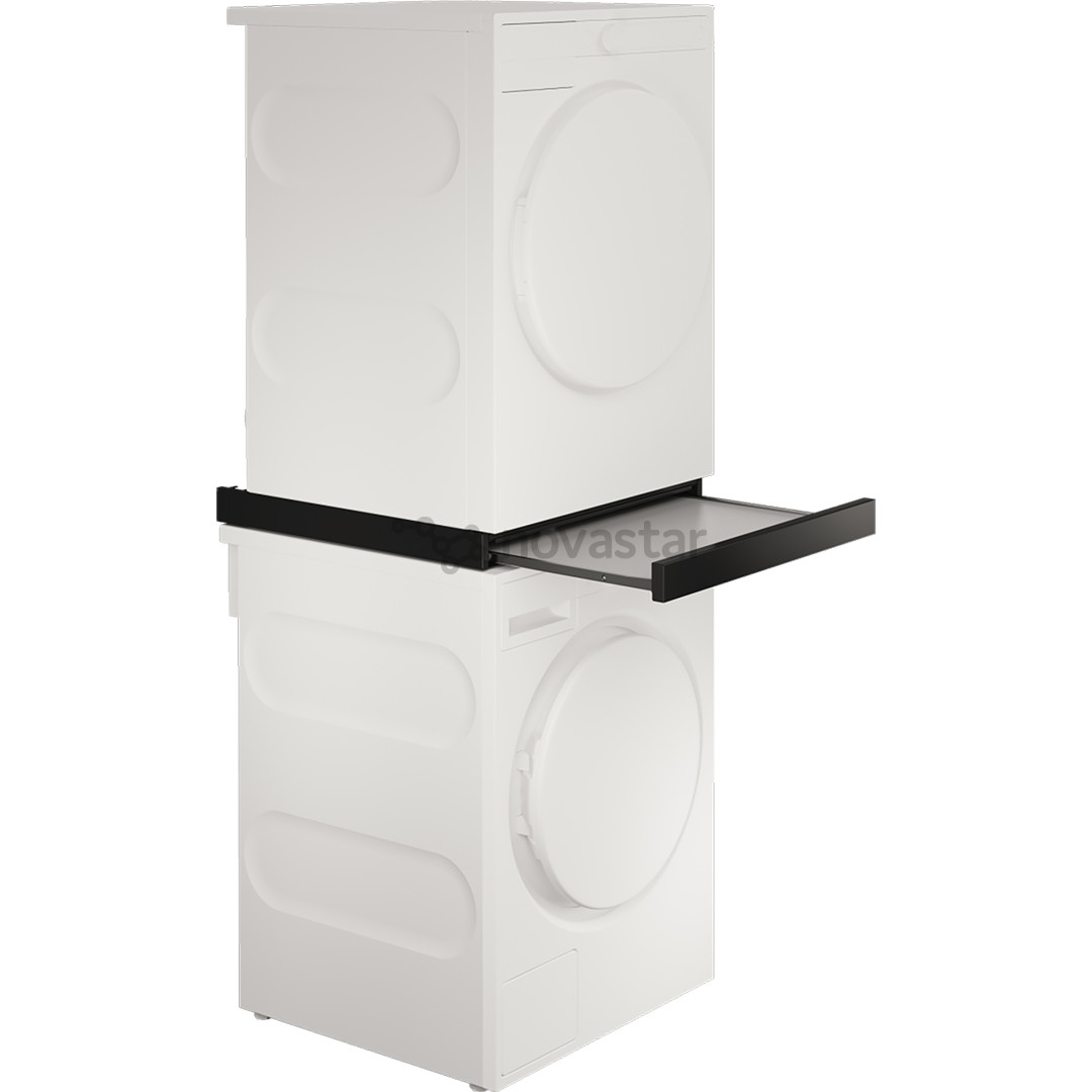 Asko, black - Stacking kit with pull-out shelf