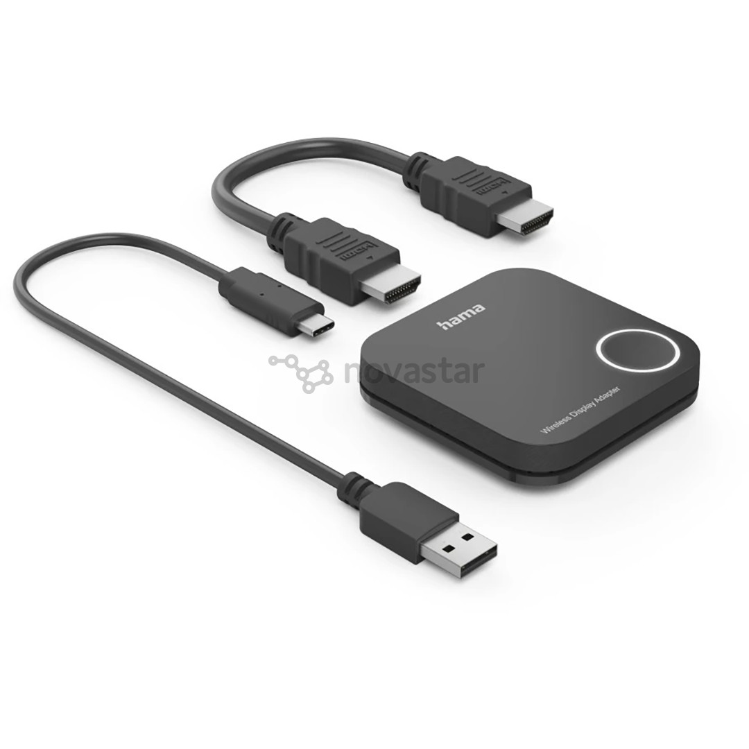 Hama Wireless display adapter, HDMI, FULL HD, black - Wireless display adapter