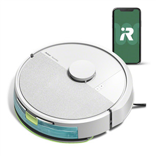 iRobot Roomba® 105 Combo, Wet & Dry, baltas - Dulkių siurblys robotas Y311240/105W
