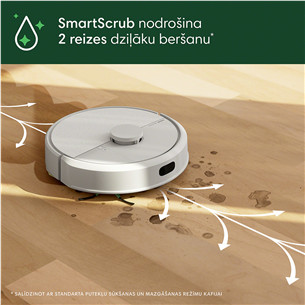 iRobot Roomba® 105 Combo, Wet & Dry, baltas - Dulkių siurblys robotas