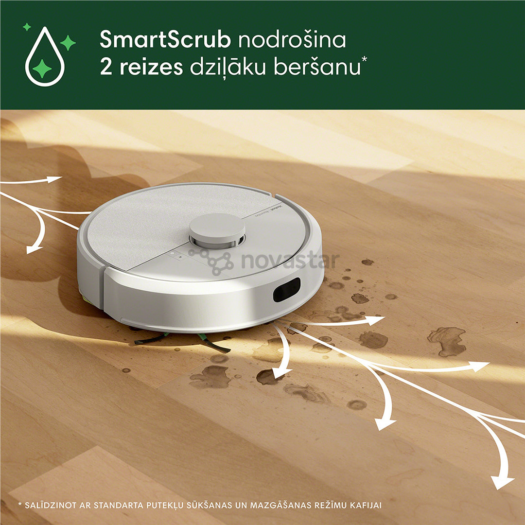 iRobot Roomba® 105 Combo, Wet & Dry, baltas - Dulkių siurblys robotas