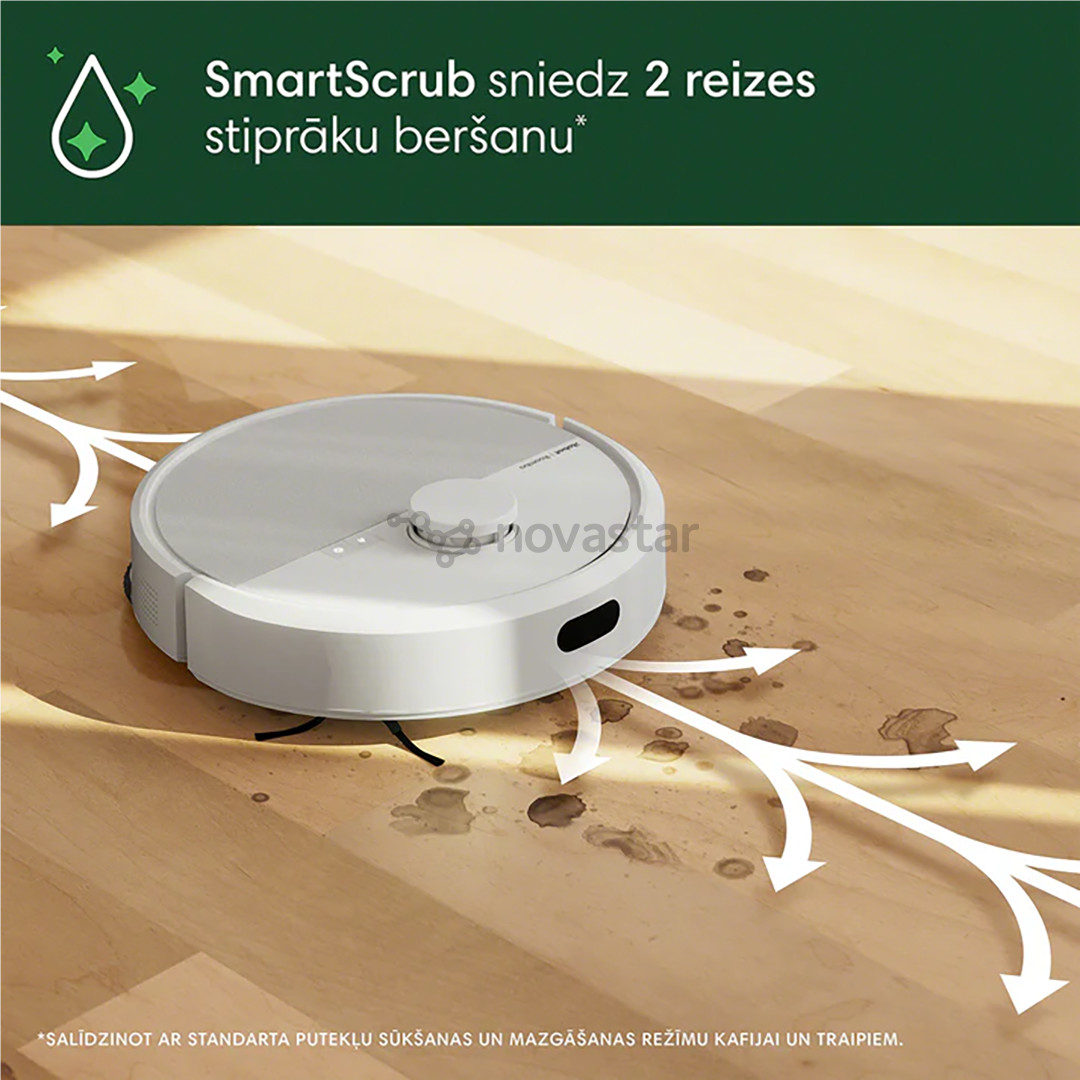 iRobot Roomba® Plus 405 Combo, Wet & Dry, baltas - Dulkių siurblys robotas