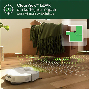 iRobot Roomba® Plus 405 Combo, Wet & Dry, baltas - Dulkių siurblys robotas
