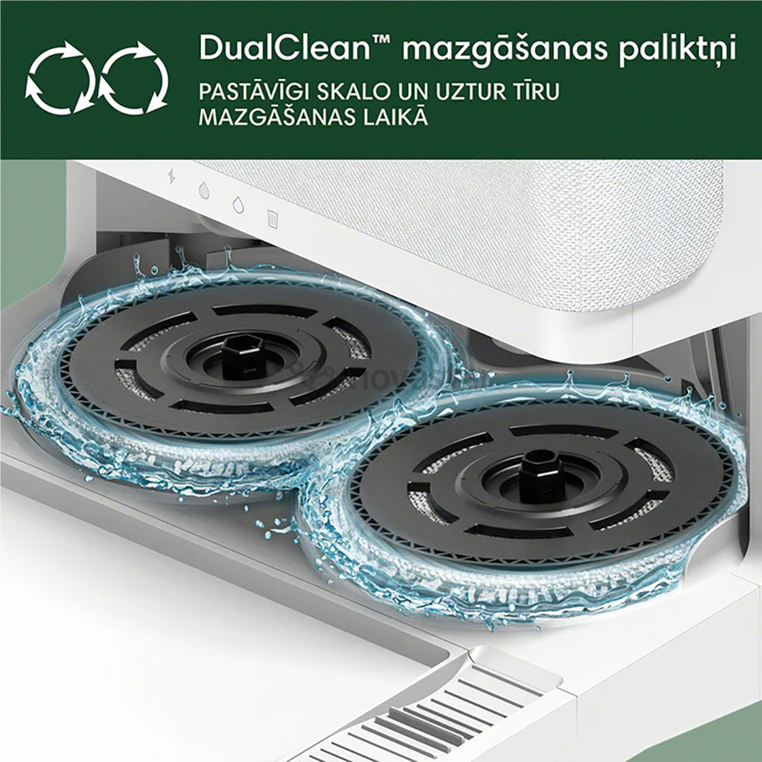 iRobot Roomba® Plus 405 Combo, Wet & Dry, baltas - Dulkių siurblys robotas