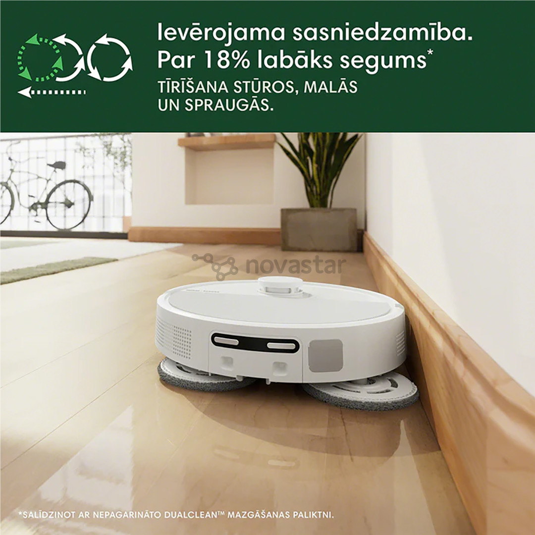 iRobot Roomba® Plus 505 Combo, Wet & Dry, baltas - Dulkių siurblys robotas