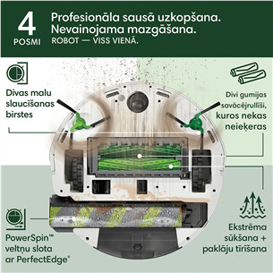iRobot Roomba® Max 705 Combo, Wet & Dry, baltas - Dulkių siurblys robotas