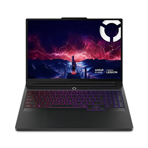 Lenovo Legion Pro 7 Gen 10, 16'', WQXGA, OLED, 240 Hz, Ryzen 9, 64 GB, 2 TB, RTX 5080, ENG, juodas - Nešiojamasis kompiuteris 83RU000SNT