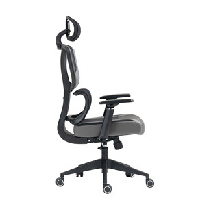 L33T FuzionX, PU, Fabric, grey - Office Seat