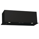 Hisense, 660 m³/val., plotis 80 cm, juodas - Įmontuojamas gartraukis