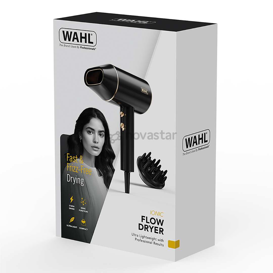 Wahl Ionic Flow, 2100 Вт, черный - Фен
