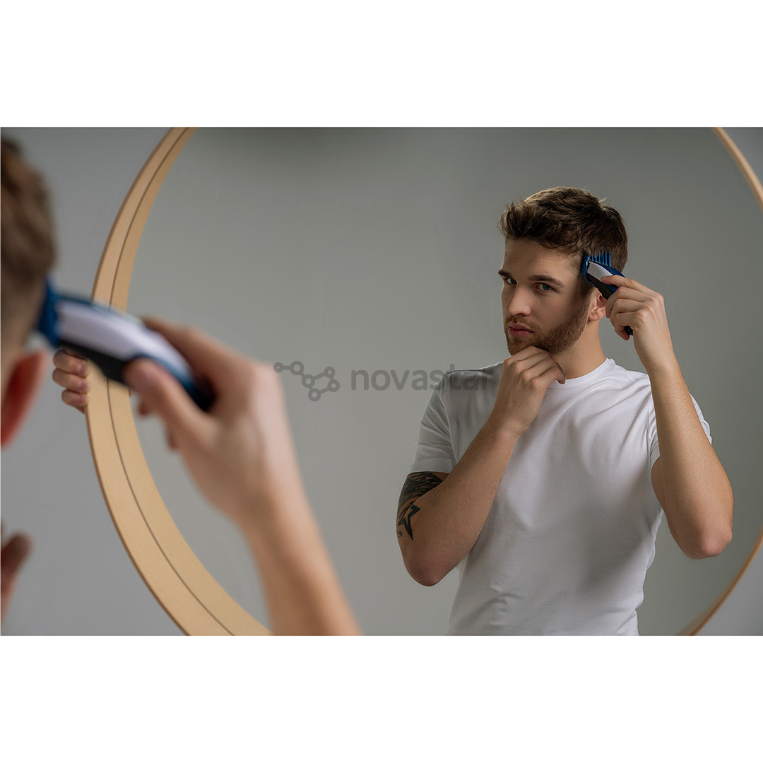 Wahl Color Pro Cordless, balta/mėlyna - Plaukų kirpimo mašinėlė