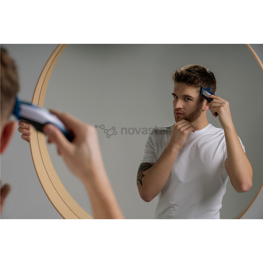 Wahl Color Pro Cordless, balta/mėlyna - Plaukų kirpimo mašinėlė