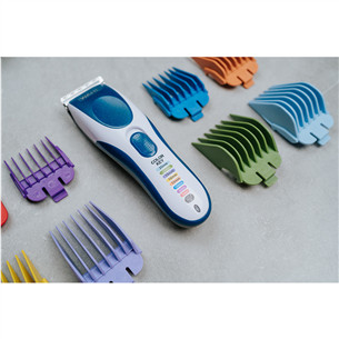 Wahl Color Pro Cordless, balta/mėlyna - Plaukų kirpimo mašinėlė