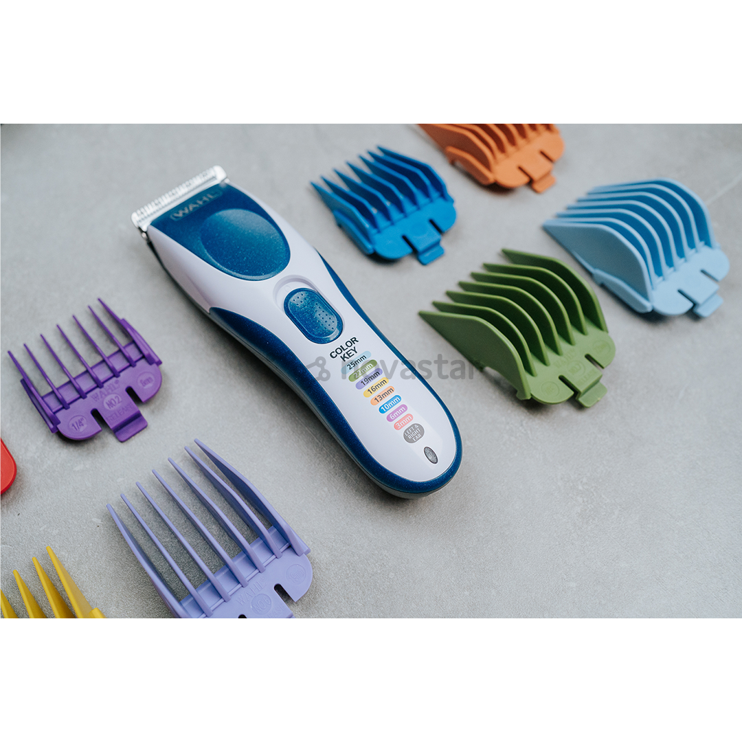 Wahl Color Pro Cordless, balta/mėlyna - Plaukų kirpimo mašinėlė