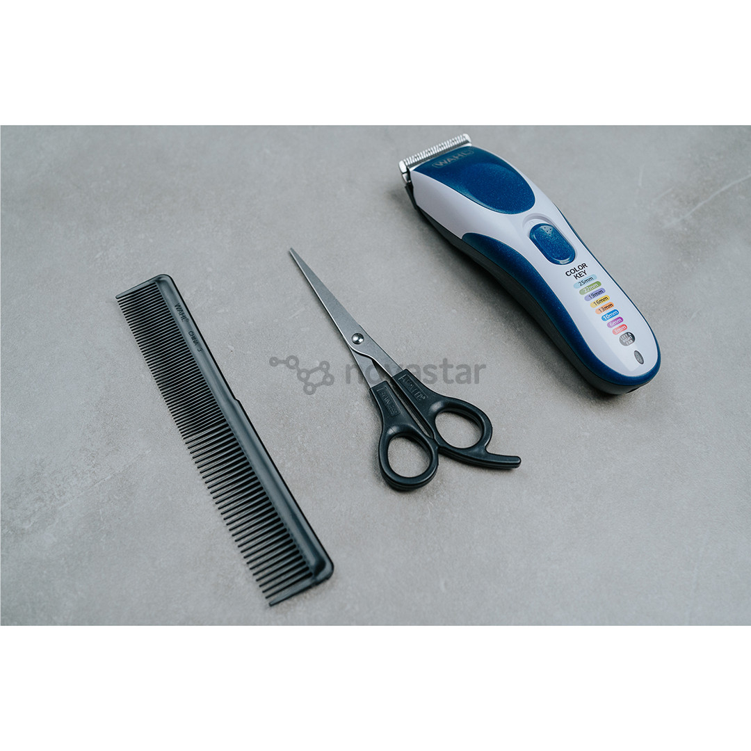 Wahl Color Pro Cordless, balta/mėlyna - Plaukų kirpimo mašinėlė