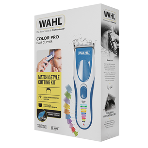 Wahl Color Pro Cordless, balta/mėlyna - Plaukų kirpimo mašinėlė