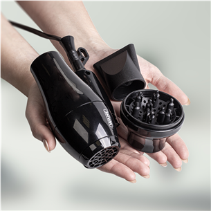 Wahl, 1000 Вт, черный - Дорожный фен