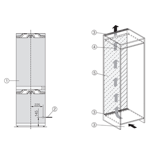 Miele NoFrost, 244 л, высота 177 см - Интегрируемый холодильник