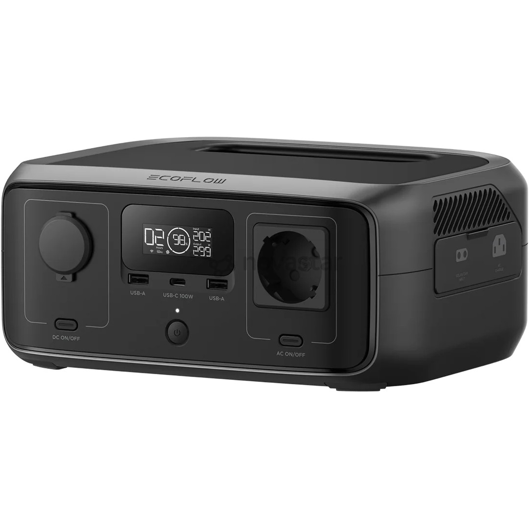 EcoFlow RIVER 3 UPS, 245Wh, juodas - Maitinimo šaltinis