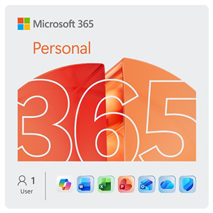 Microsoft 365 Personal, 12-month subscription, 1 user / 5 devices, 1 TB OneDrive, ENG - Software