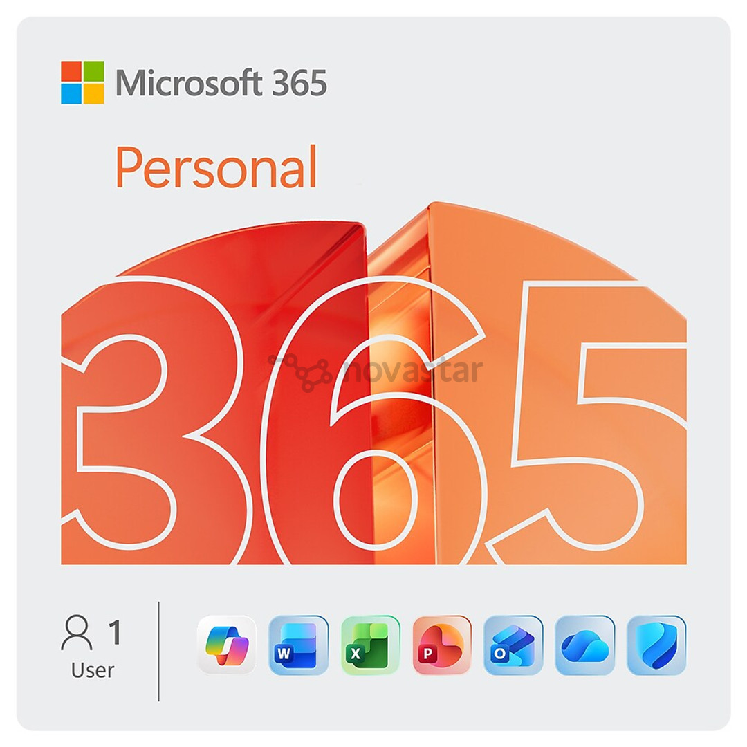 Microsoft 365 Personal, 12-month subscription, 1 user / 5 devices, 1 TB OneDrive, ENG - Software