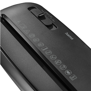 Hama Classic S61, 8 l, juodas - Dokumentų naikiklis