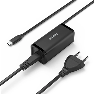 Hama, USB-C, 5-20 V, 65 W, juodas - Nešiojamojo kompiuterio įkroviklis