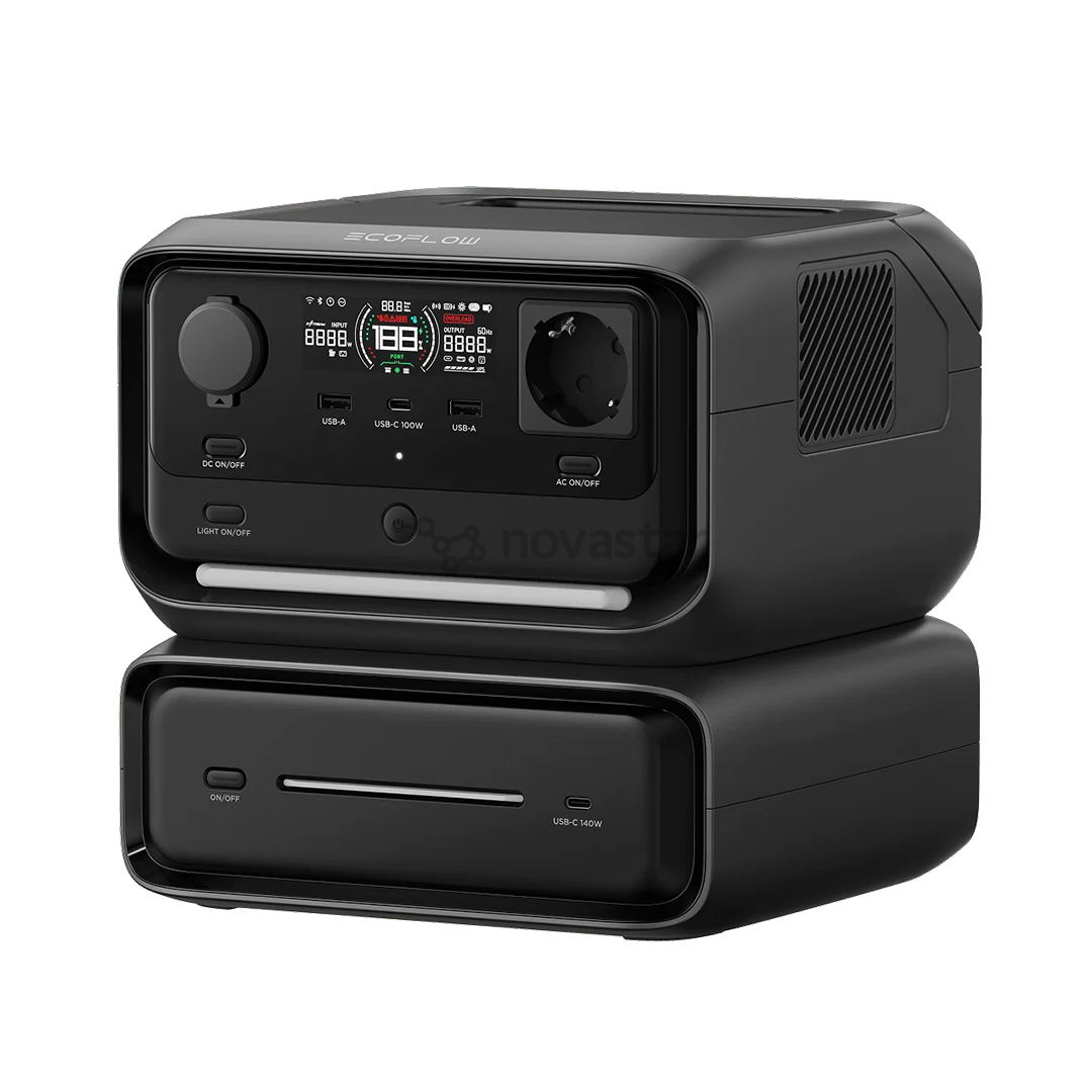 EcoFlow River 3 Max, 572 Втч, черный/серый - Аккумуляторная станция