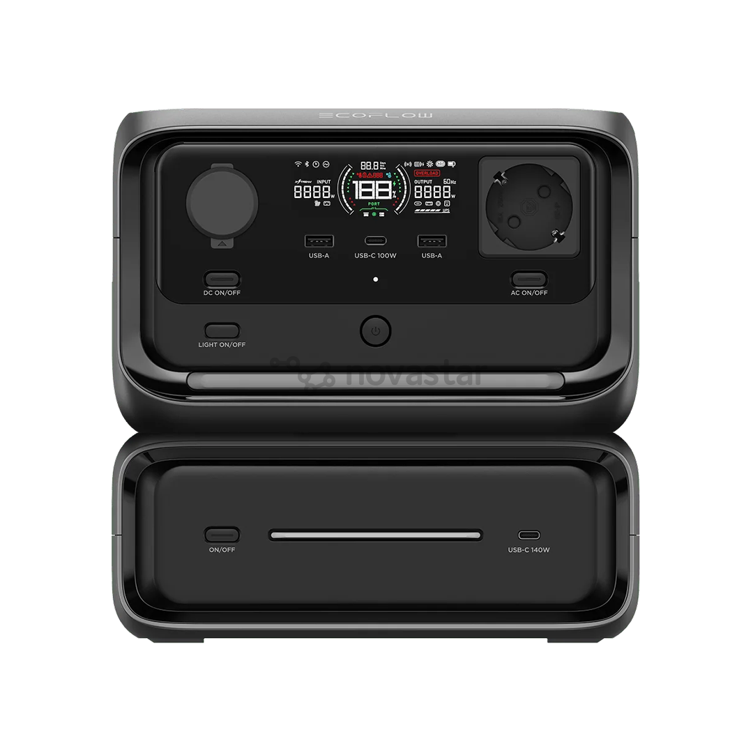 EcoFlow River 3 Max, 572 Втч, черный/серый - Аккумуляторная станция