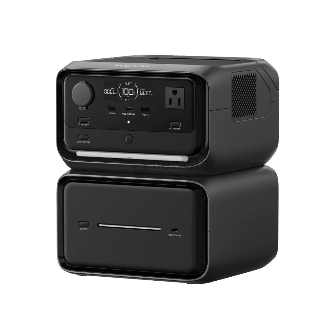 Ecoflow River 3 Max Plus, 858 Wh, juodas/pilkas - Maitinimo šaltinis