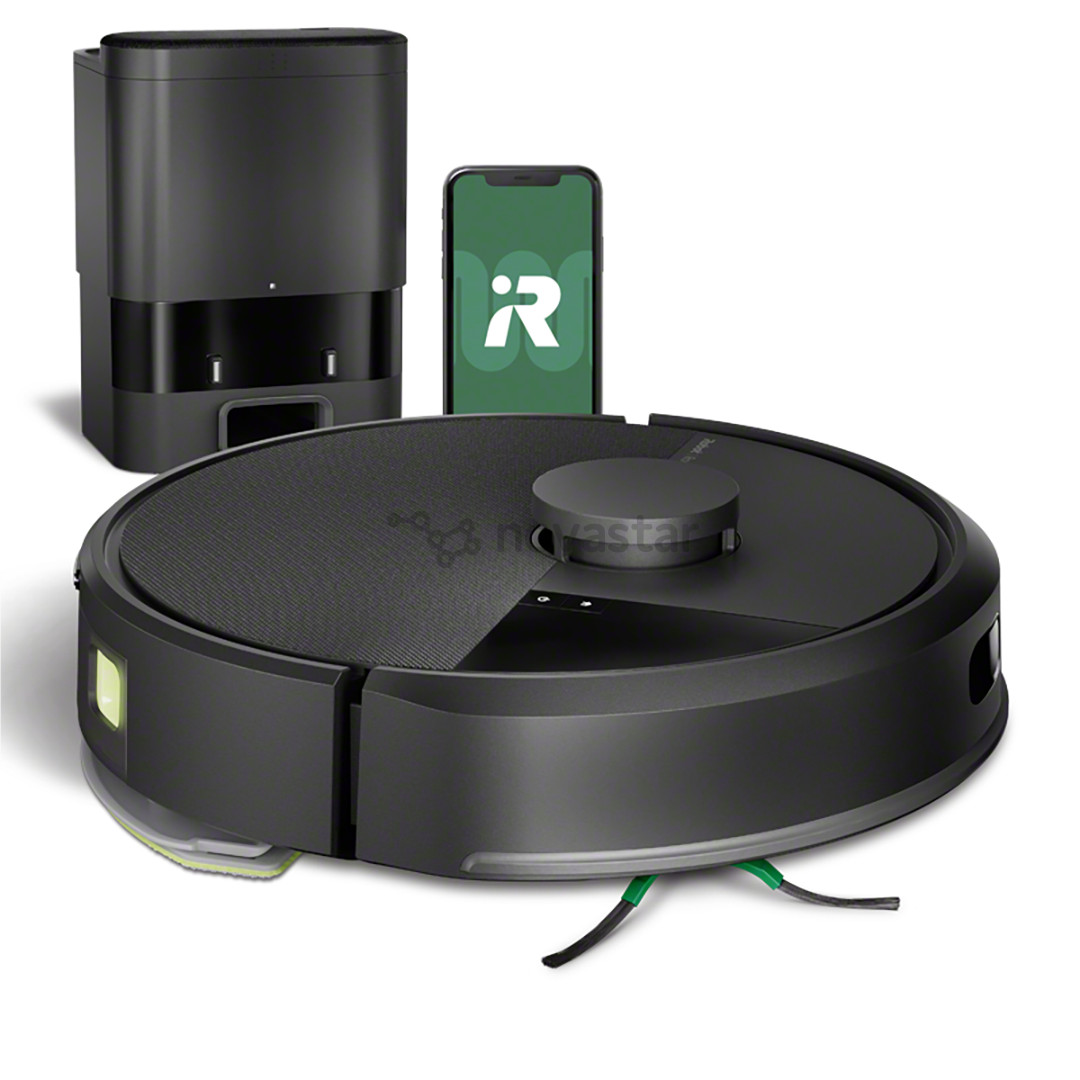 iRobot Roomba® 105 Combo+, Wet & Dry, juodas - Dulkių siurblys robotas