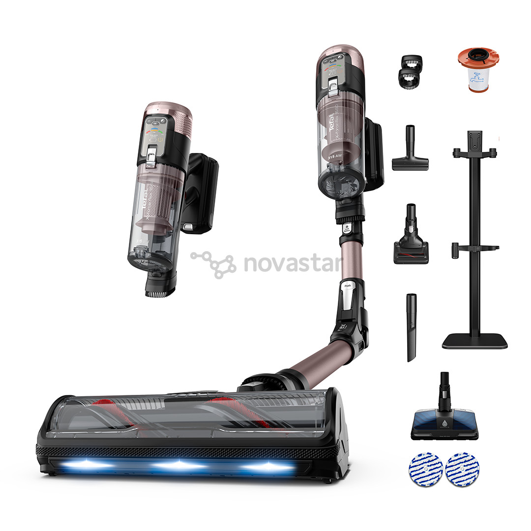 Tefal X-Force Flex 16.60, Wet & Dry, rožinis/juodas - Belaidis dulkių siurblys