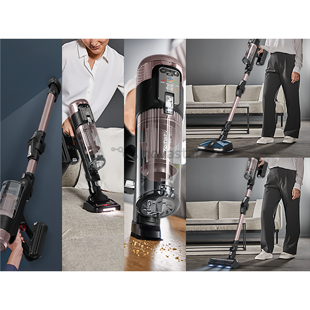 Tefal X-Force Flex 16.60, сухая и влажная уборка, розовый/черный - Беспроводной пылесос