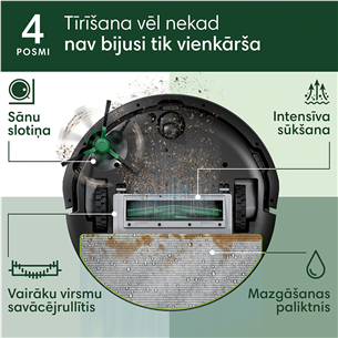 iRobot Roomba® 105 Combo, Wet & Dry, black - Robot vacuum cleaner