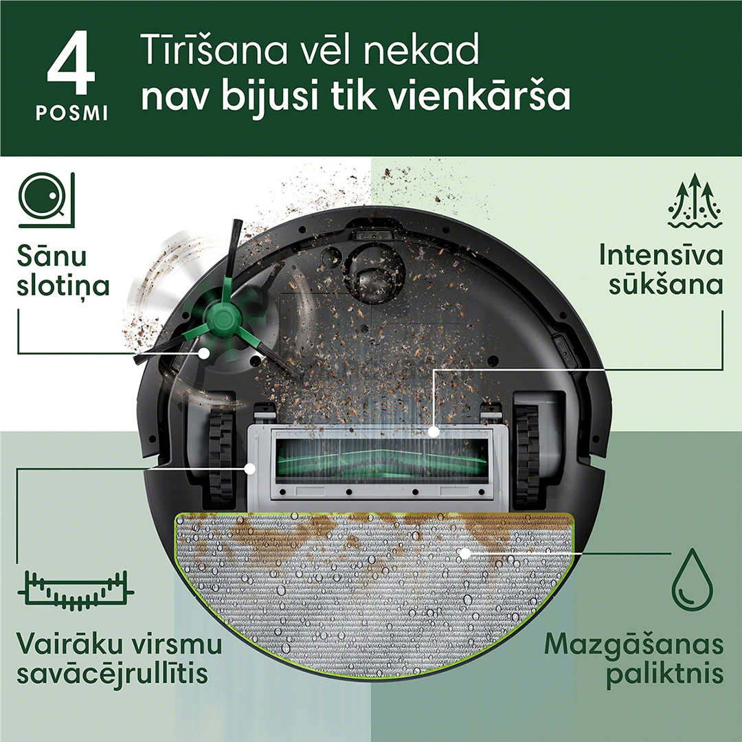 iRobot Roomba® 105 Combo, Wet & Dry, black - Robot vacuum cleaner