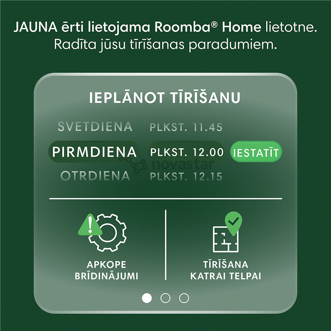 iRobot Roomba® 105 Combo+, Wet & Dry, juodas - Dulkių siurblys robotas