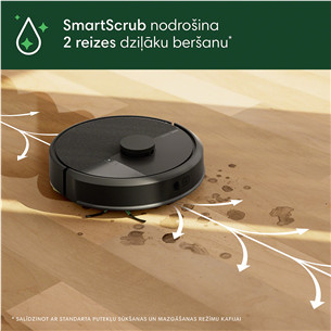 iRobot Roomba® 105 Combo+, Wet & Dry, juodas - Dulkių siurblys robotas
