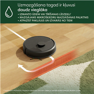 iRobot Roomba® 105 Combo+, Wet & Dry, juodas - Dulkių siurblys robotas