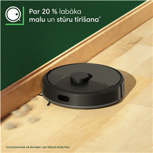 iRobot Roomba® 105 Combo+, Wet & Dry, juodas - Dulkių siurblys robotas
