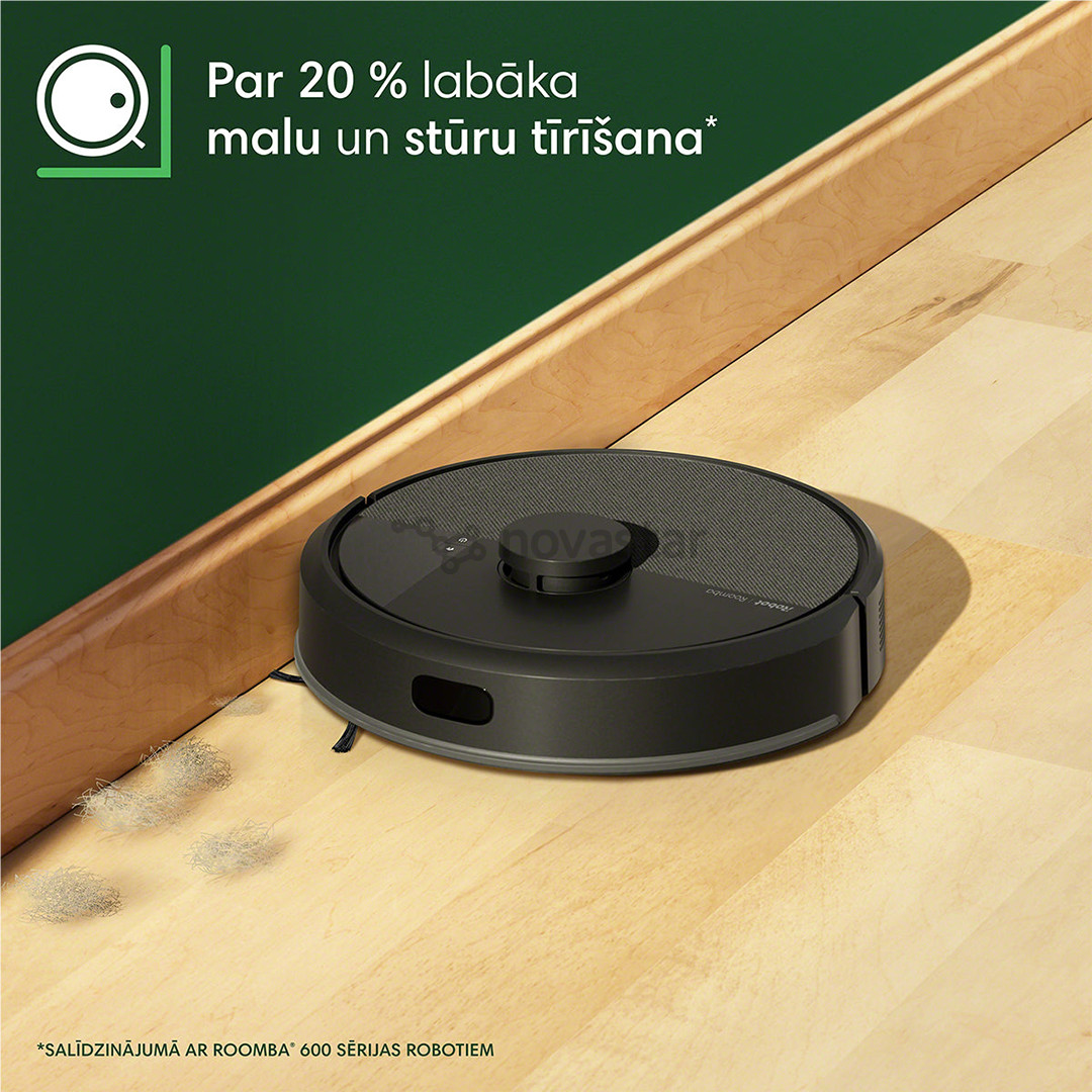 iRobot Roomba® 105 Combo+, Wet & Dry, juodas - Dulkių siurblys robotas