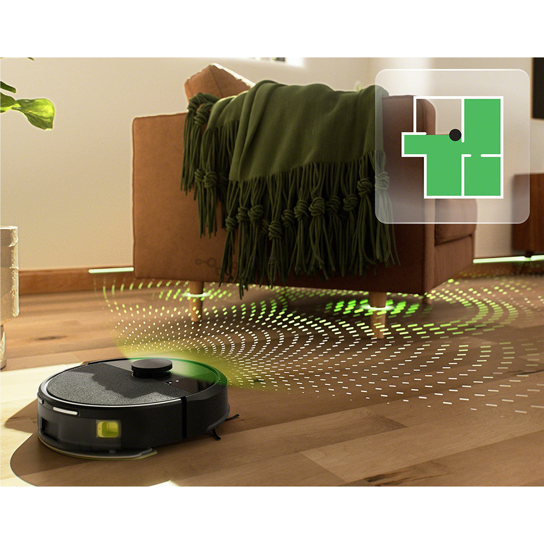 iRobot Roomba® 105 Combo+, Wet & Dry, juodas - Dulkių siurblys robotas